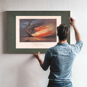 Fate of the Rebel Flag 1861 — Framed Wall Art Room View | Bella Frye