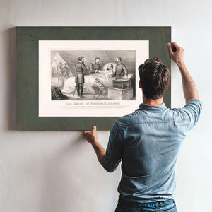 Death of Stonewall Jackson 1872 — Framed Wall Art Room View | Bella Frye