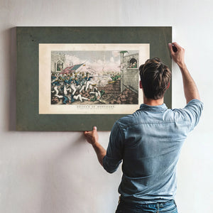Battle of Monterethe Americans Forcing Their Way to the Main Plaza Sept 23th — Framed Wall Art Room View | Bella Frye