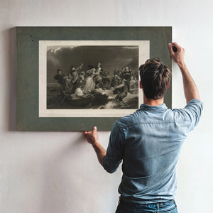 Landing of the Pilgrims on Plymouth Rock 162 1869 — Framed Wall Art Room View | Bella Frye