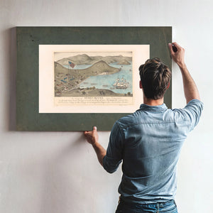 a View of Yerba Buena San Francisco on July 9 1846 1933 — Framed Wall Art Room View | Bella Frye