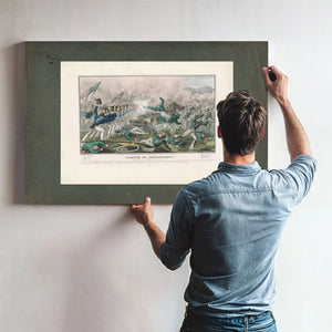 Battle of Churubuscofought Near the City of Mexico 2th of August 1847 1847 — Framed Wall Art Room View | Bella Frye