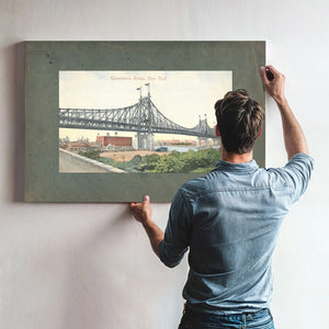 The Iron Crossing at Blackwells Island — Framed Wall Art Room View | Bella Frye