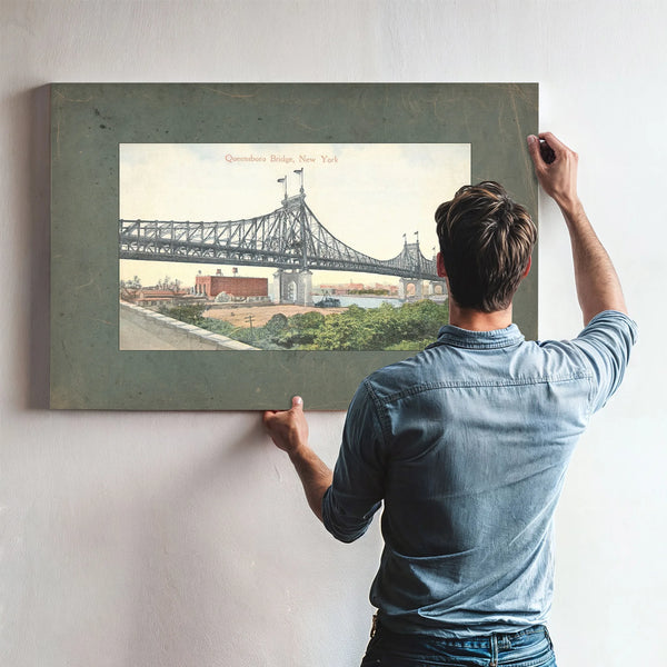 The Iron Crossing at Blackwells Island — Framed Wall Art Room View | Bella Frye