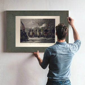 General Washington Standing With Johann De Kalb Baron Von Steuben Kazimierz — Framed Wall Art Room View | Bella Frye