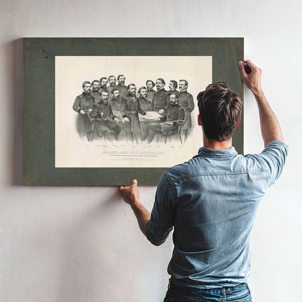 Grant and His Generals Distinguished Commanders in the Campaign Against Rich — Framed Wall Art Room View | Bella Frye