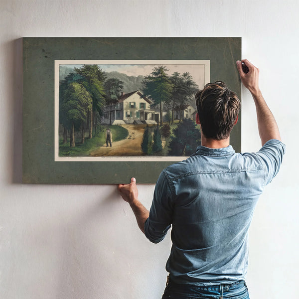 Chappaqua Farm West Chester County Ny the Residence of the Hon Horace Greely — Framed Wall Art Room View | Bella Frye