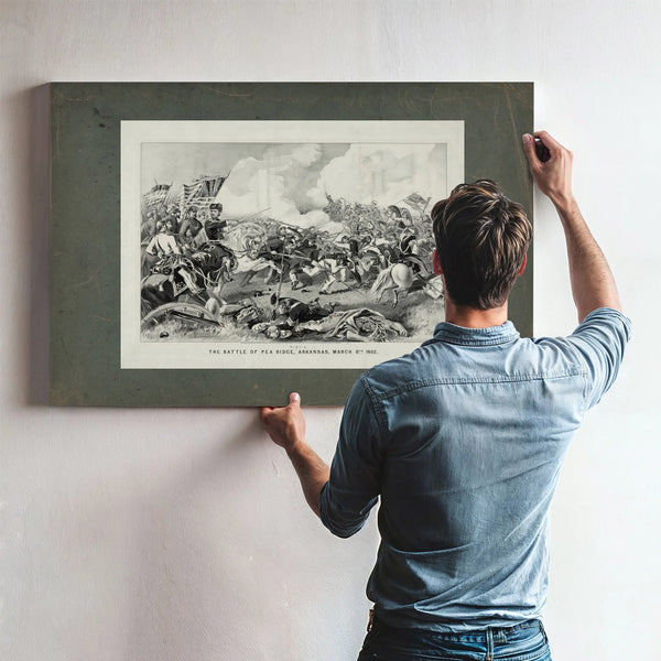 Battle of Pea Ridge Arkansas March 8th 1862 1862 — Framed Wall Art Room View | Bella Frye