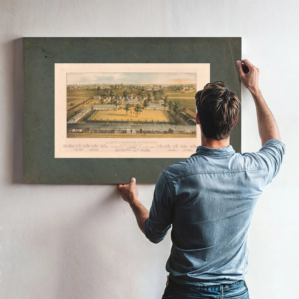 La Fayette Barracks Baltimore Md 1862 — Framed Wall Art Room View | Bella Frye