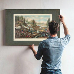 Battle of Chattanoogagen Thomas Charge Near Orchard Knob Nov 24 1863parts Ao — Framed Wall Art Room View | Bella Frye