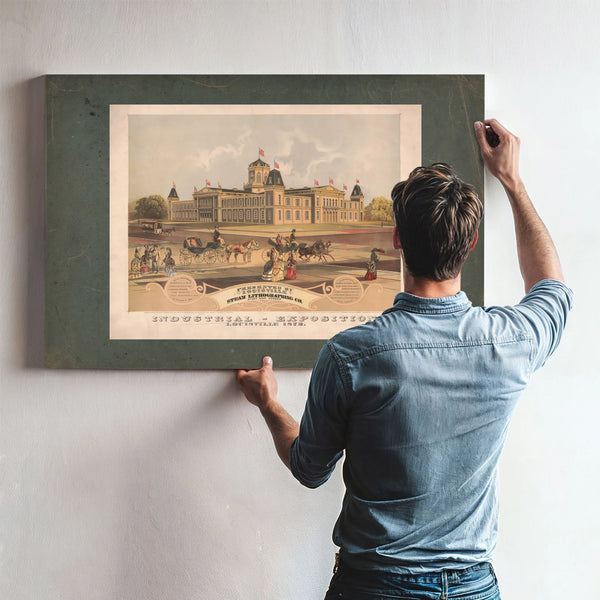 Industrial Exposition Louisville 1872 1872 — Framed Wall Art Room View | Bella Frye