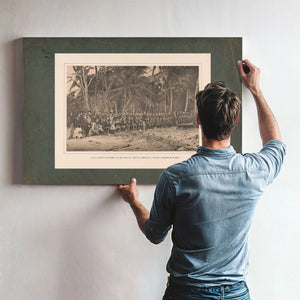 Commander Selfridge on His Return Reconnaissance Into the Interior of Darien — Framed Wall Art Room View | Bella Frye