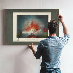 Explosion of the Maine 1898 — Framed Wall Art Room View | Bella Frye