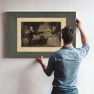 George Washington Parke Custis George Washington Eleanor Parke Custis Martha — Framed Wall Art Room View | Bella Frye