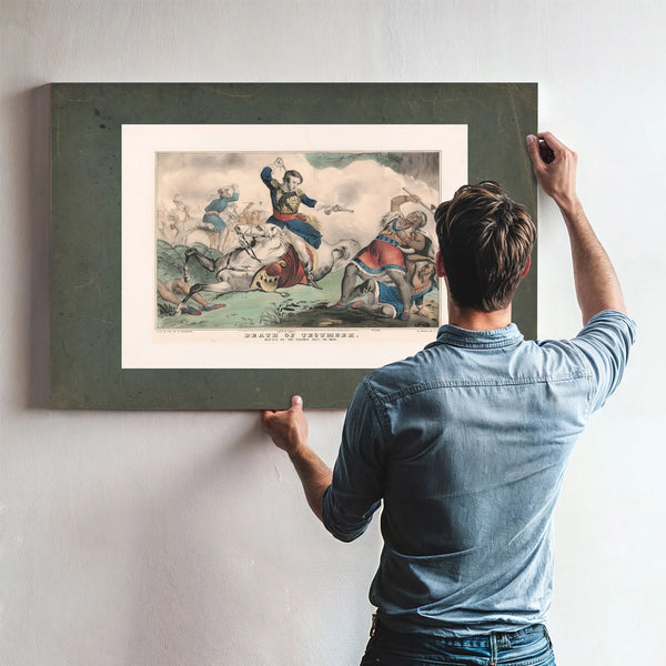 Death of Tecumseh Battle of the Thames Oct 18 1813 1846 — Framed Wall Art Room View | Bella Frye