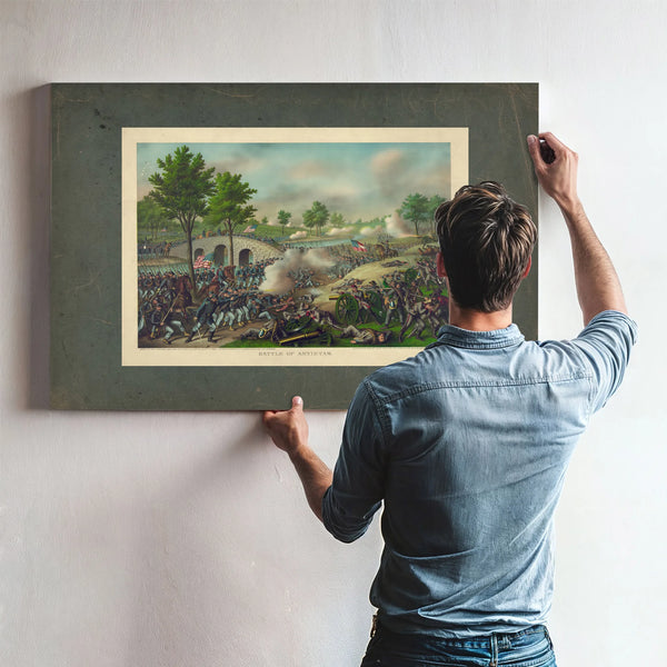 Battle of Antietamarmy of the Potomac_ Gen Geo B Mcclellan Comm Sept 17 1862 — Framed Wall Art Room View | Bella Frye
