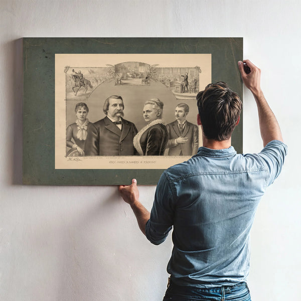 General John Alexander Logan Family 1887 — Framed Wall Art Room View | Bella Frye
