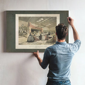 Brooklyn Sanitary Fair 1864 New England Kitchen 1864 — Framed Wall Art Room View | Bella Frye