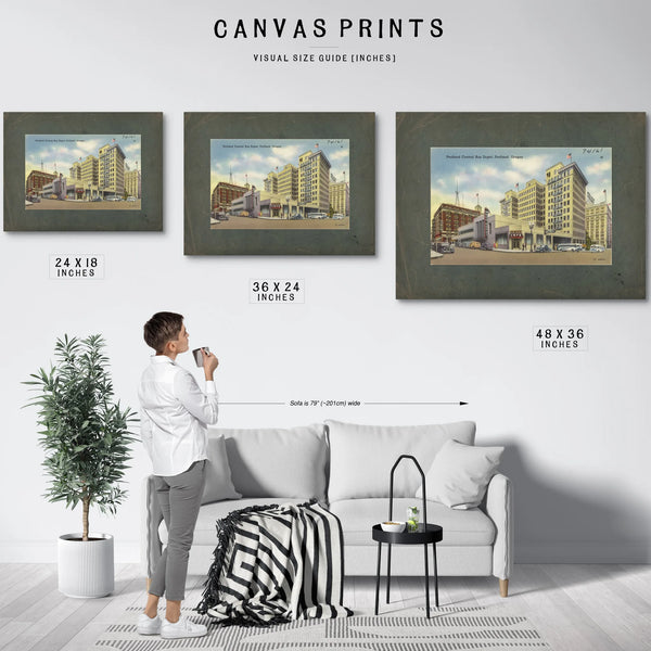 Portland Central Bus Depot Portland Oregon — vintage wall art by Bella Frye