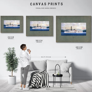 Steamboat Harlem on the Hudson River — Framed Wall Art Room View | Bella Frye