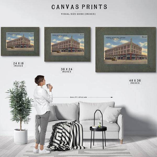Francis Motor Car Company Ford Sales And Services Since 1914 — vintage wall art by Bella Frye