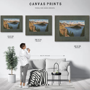 Wizard Island Crater Lake Crater Lake National Park Oregon — vintage wall art by Bella Frye