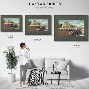 Vista House Observatory Columbia River Highway Oregon — vintage wall art by Bella Frye