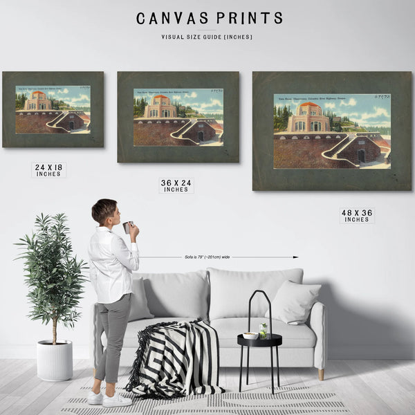Vista House Observatory Columbia River Highway Oregon — vintage wall art by Bella Frye