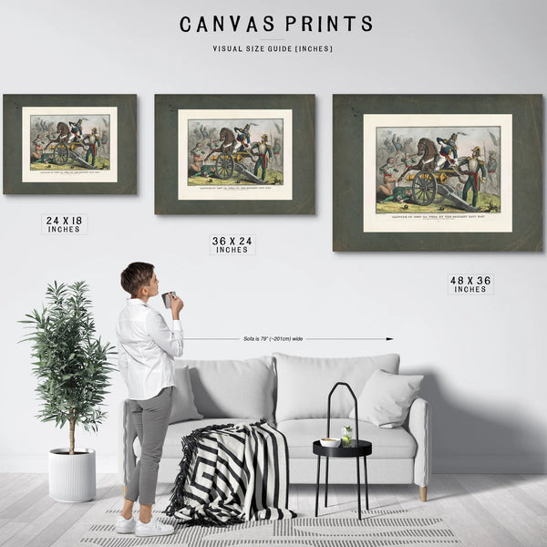 Capture of Genl La Vega by the Gallant Capt May at the Battle of Resaca De L — Framed Wall Art Room View | Bella Frye