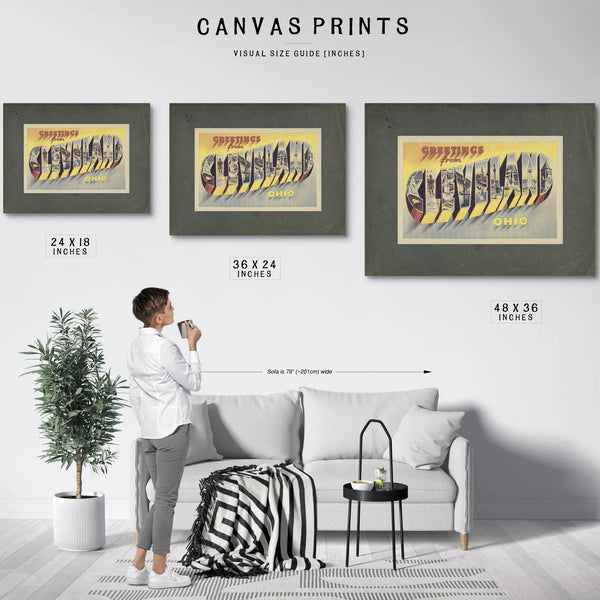Ohio Cleveland — Framed Wall Art Room View | Bella Frye