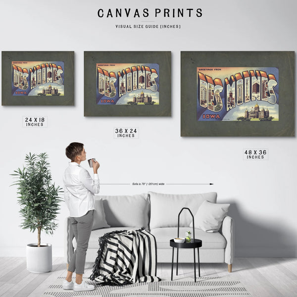 Iowa Des Moines — Framed Wall Art Room View | Bella Frye