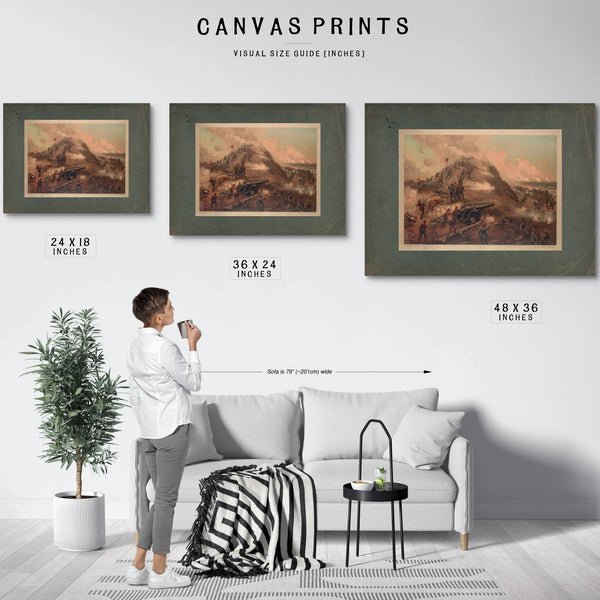 Capture of Fort Fisher 1887 — Framed Wall Art Room View | Bella Frye