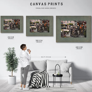 The Huddled Masses of Mulberry Bend — Framed Wall Art Room View | Bella Frye