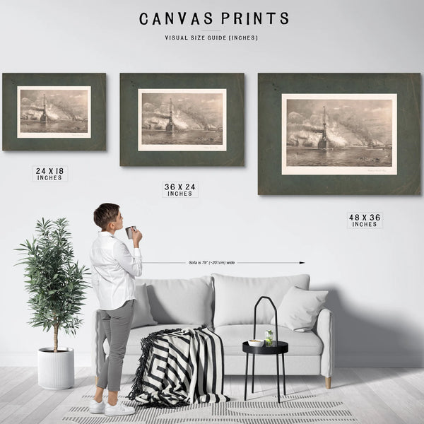 Battle of Manila Bay 1898 — Framed Wall Art Room View | Bella Frye