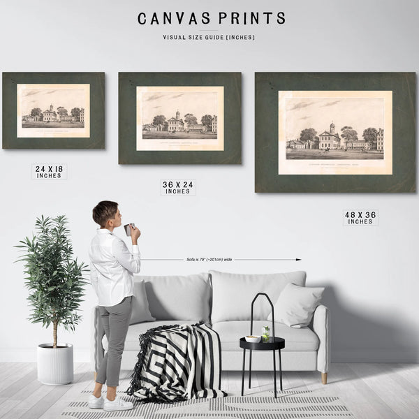 Harvard University Cambridge Mass 19th Century — Framed Wall Art Room View | Bella Frye