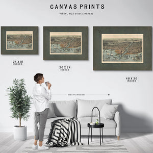 Chicago as it Was — Framed Wall Art Room View | Bella Frye