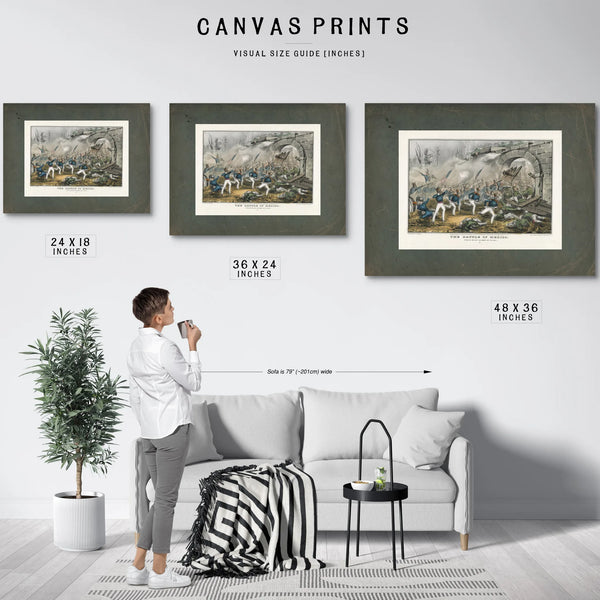 Battle of Mexico 1847 — Framed Wall Art Room View | Bella Frye