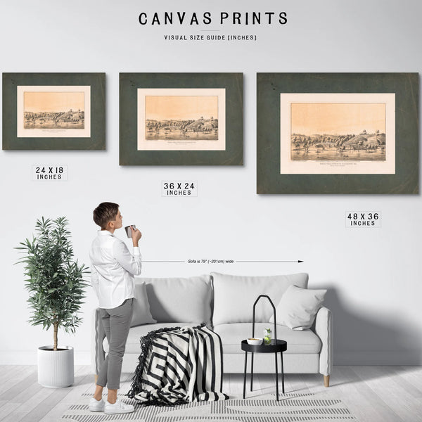 Belle Isle Opposite Richmond Va 1866 — Framed Wall Art Room View | Bella Frye