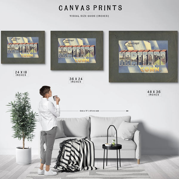 Connecticut Hartford — Framed Wall Art Room View | Bella Frye