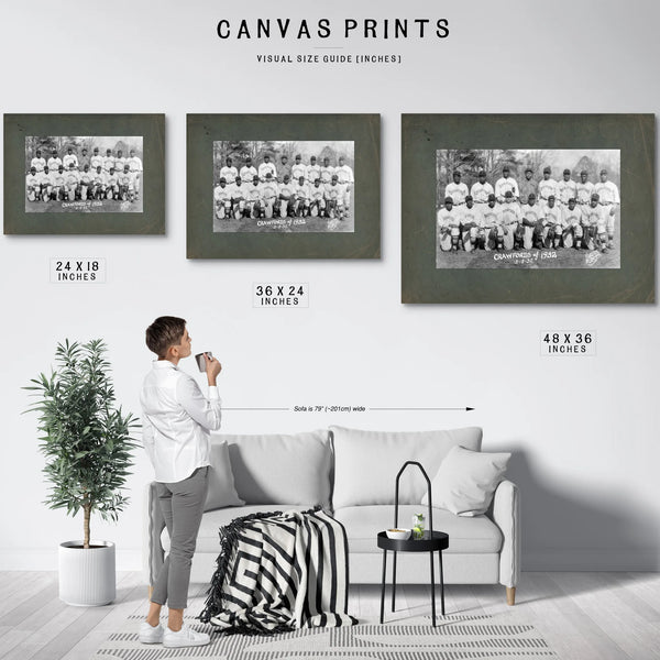 Pittsburgh Crawfords 71e1d4 — Framed Wall Art Room View | Bella Frye