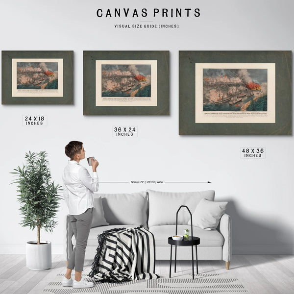 Admiral Farraguts Fleet Engaging the Rebel Batteries at Port Hudson March 14t