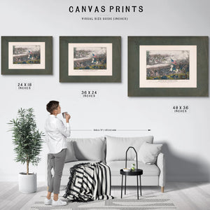 Battle of Buena Vista 19th Century — Framed Wall Art Room View | Bella Frye