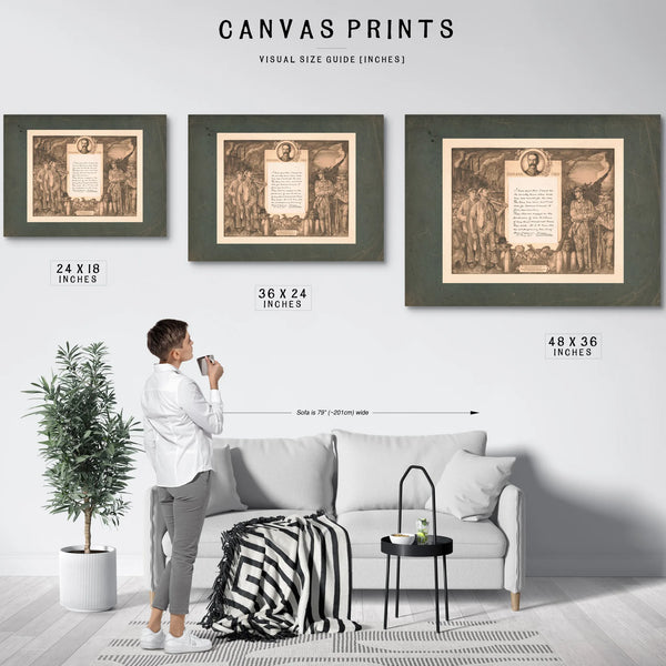5 Men 1916 — Framed Wall Art Room View | Bella Frye