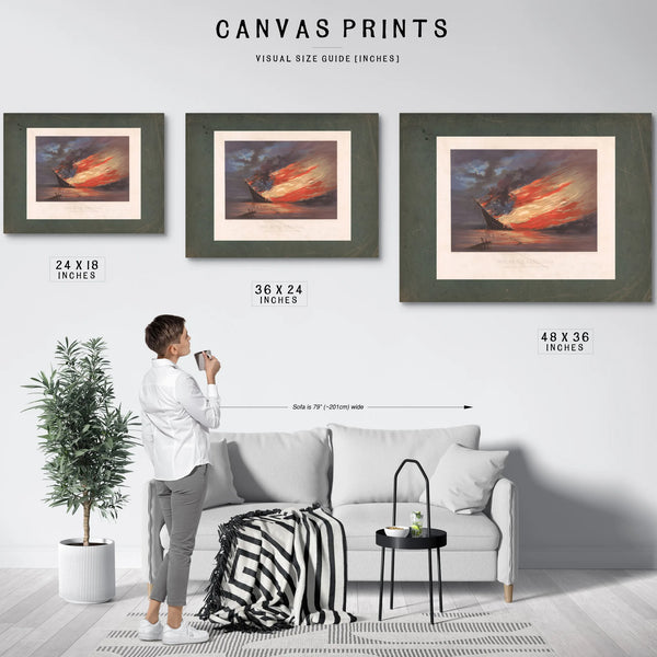 Fate of the Rebel Flag 1861 — Framed Wall Art Room View | Bella Frye