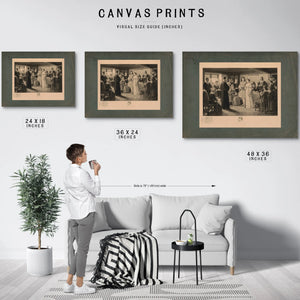 a Colonial Wedding the Marriage of Dr Francis Le Baron and Mary Wilder Plymou — Framed Wall Art Room View | Bella Frye