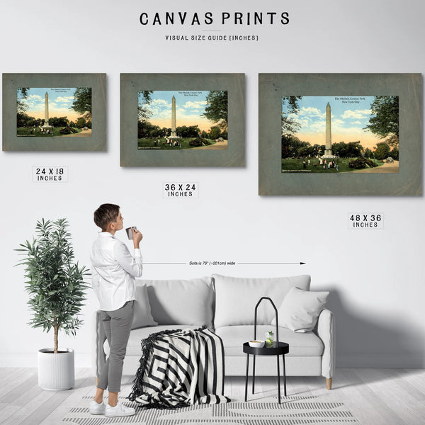Cleopatras Needle the Egyptian Enigma in the American Garden — Framed Wall Art Room View | Bella Frye