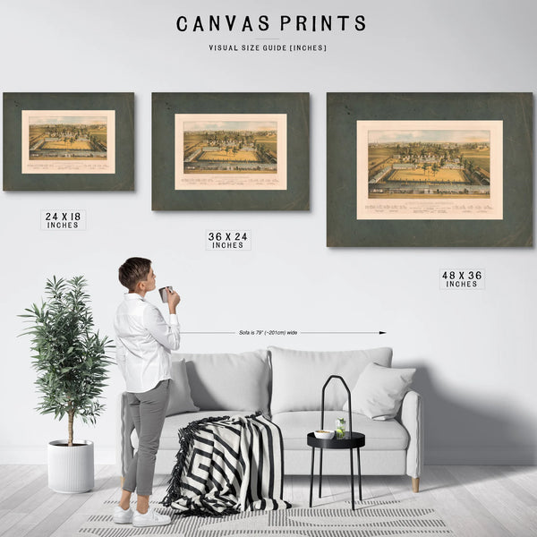 La Fayette Barracks Baltimore Md 1862 — Framed Wall Art Room View | Bella Frye