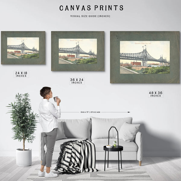 The Iron Crossing at Blackwells Island — Framed Wall Art Room View | Bella Frye