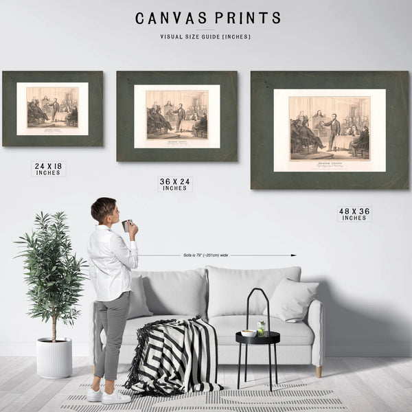 Abraham Lincoln Defending Young Armstrong 1865