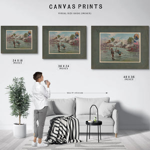 Col Funston and 2th Kansas Volunteers Crossing the River at Calumpit April — Framed Wall Art Room View | Bella Frye